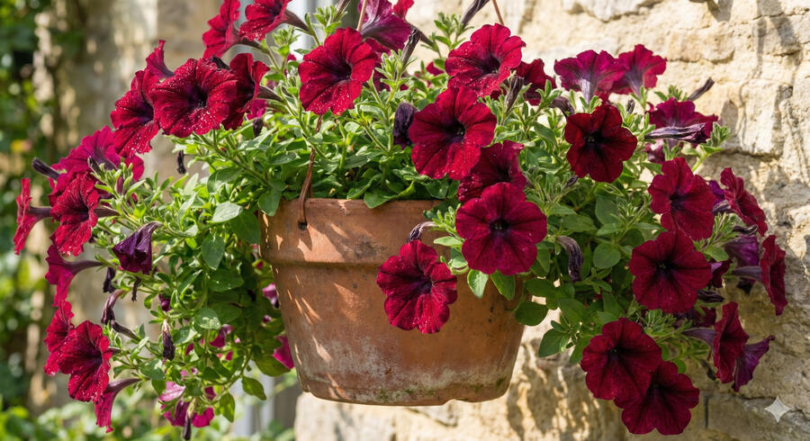 Petúnie, surfínie 'Burgundy' - Petunia hybrida Surfinia 'Burgundy'