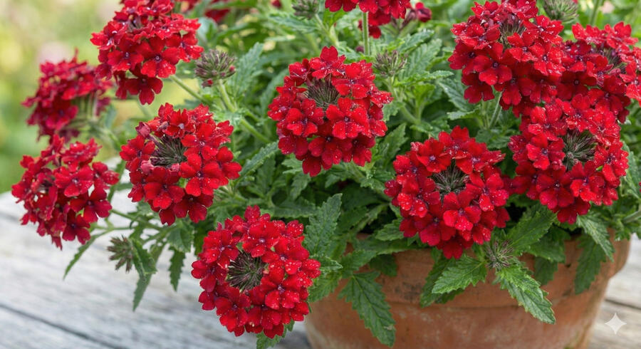 Sporýš 'Vanessa Compact Hot Red' - Verbena hybrida 'Vanessa Compact Hot Red'