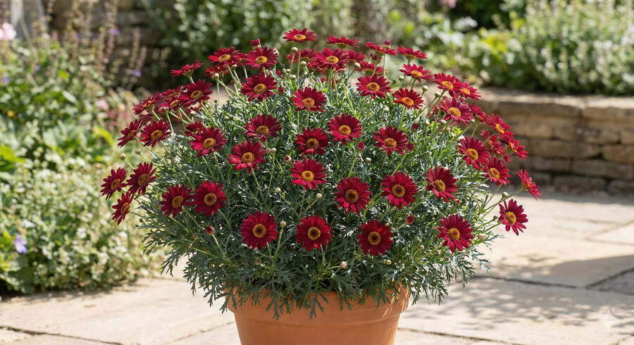 Kopretina pařížská 'Aramis Classic Red' - Argyranthemum frutescens 'Aramis Classic Red'