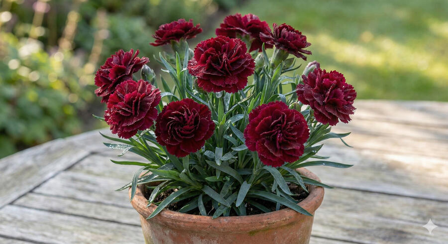 Hvozdík karafiát 'Sw.P. Dark Red' - Dianthus caryophyllus 'Sw.P. Dark Red'