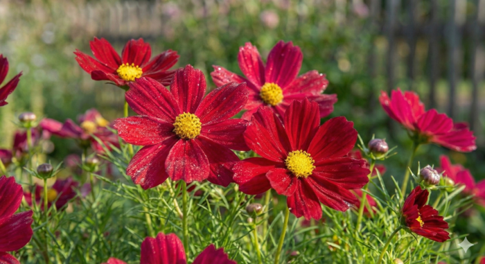 Krásenka zpeřená 'Sonata Carmine' - Cosmos bipinnatus 'Sonata Carmine'