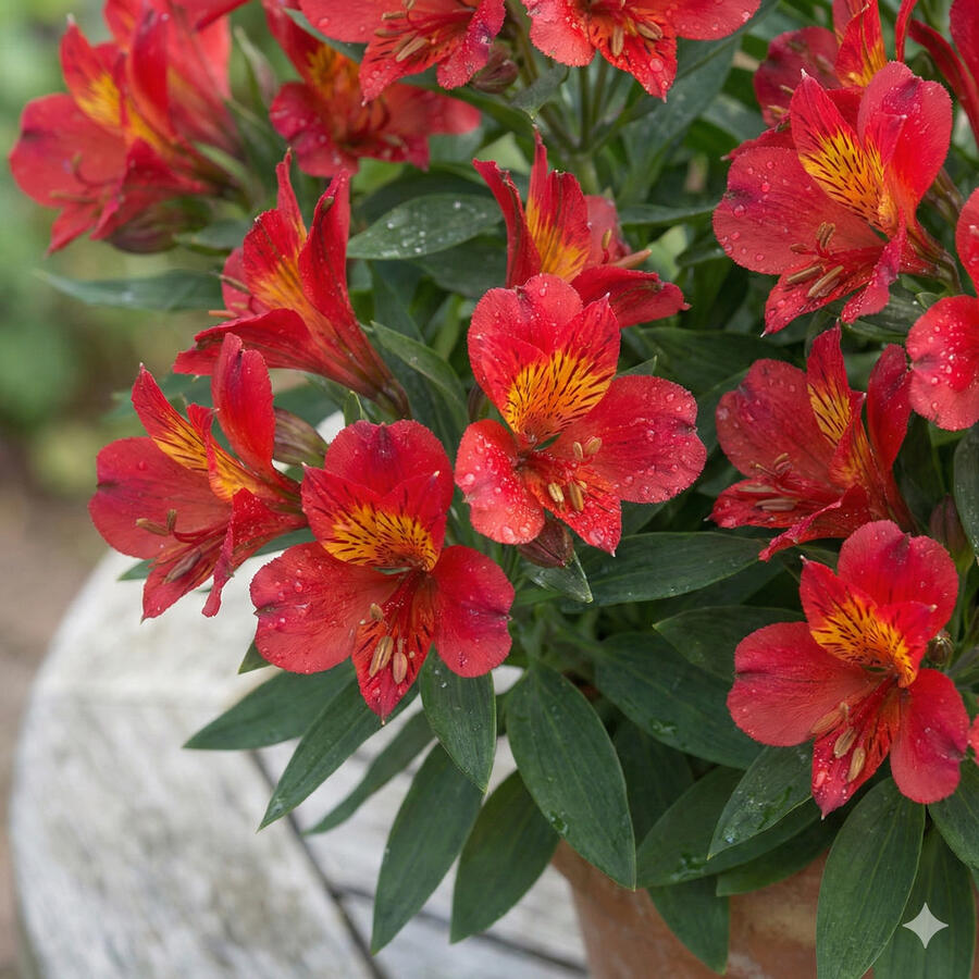 Alstromérie, boubelka Summer Paradise 'Summer Pepper' - Alstroemeria hybrida Summer Paradise 'Summer Pepper'