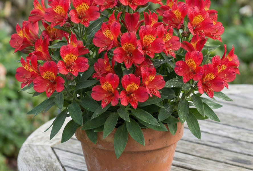 Alstromérie, boubelka Summer Paradise 'Summer Pepper' - Alstroemeria hybrida Summer Paradise 'Summer Pepper'