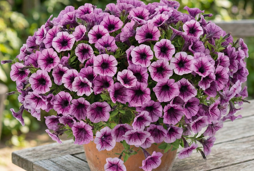 Petúnie 'Littletunia Pink Splash' - Petunia hybrida 'Littletunia Pink Splash'