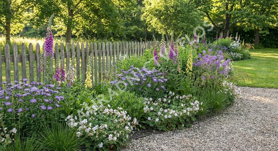 Trvalkový záhon do polostínu Barevný soumrak - Barevný soumrak