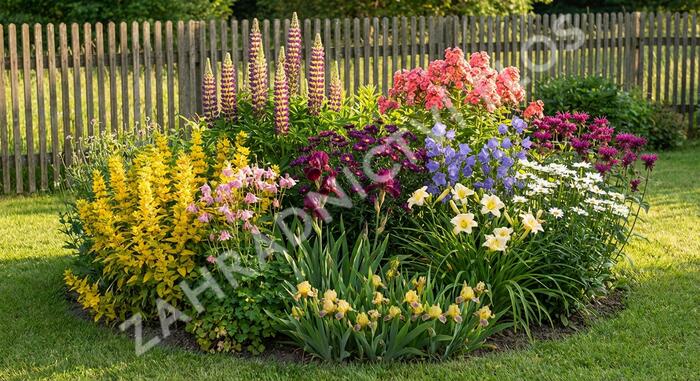 Trvalkový záhon Babičkovská zahrada - Babičkovská zahrada