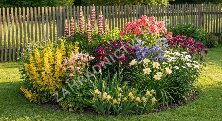 Trvalkový záhon Babičkovská zahrada - Babičkovská zahrada