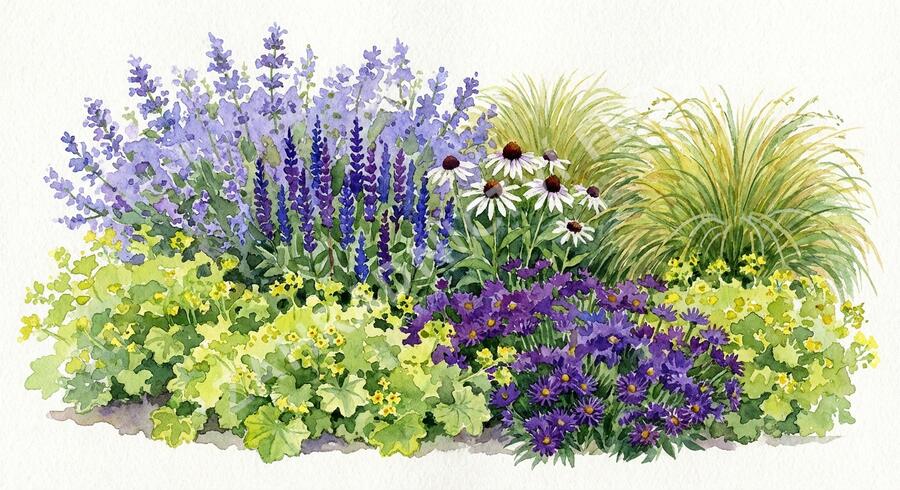 Kombinovaný záhon na slunce Malá reprezentativní zahrada - Malá reprezentativní zahrada