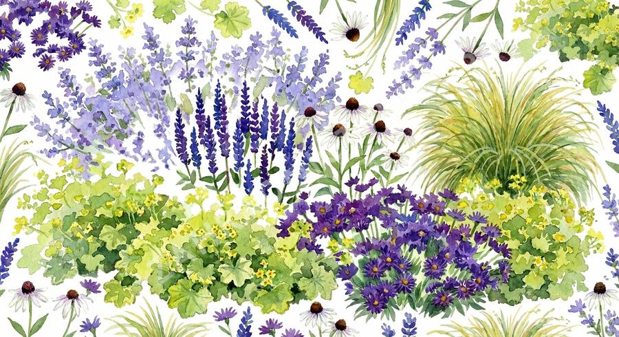 Kombinovaný záhon na slunce Malá reprezentativní zahrada - Malá reprezentativní zahrada