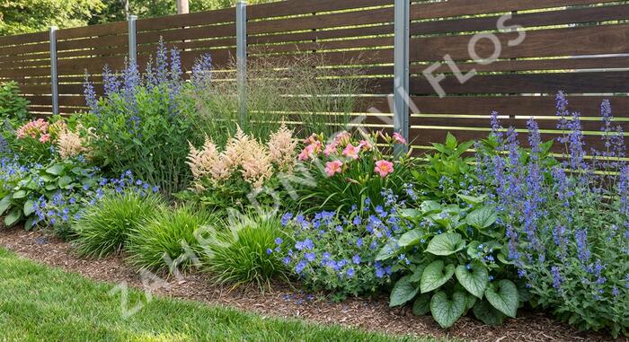 Trvalkový záhon do polostínu Barevná nezávislost - Barevná nezávislost