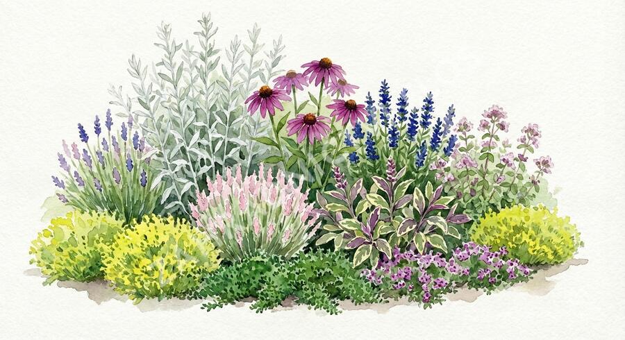 Bylinkový záhon Bylinková zahrádka - Bylinková zahrádka