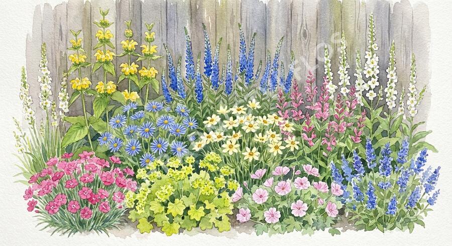 Trvalkový záhon na slunce Domácí kvítí - Domácí kvítí