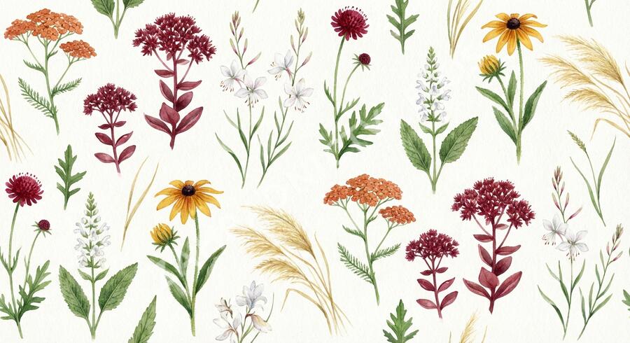 Trvalkový záhon na slunce Horké léto - Horké léto