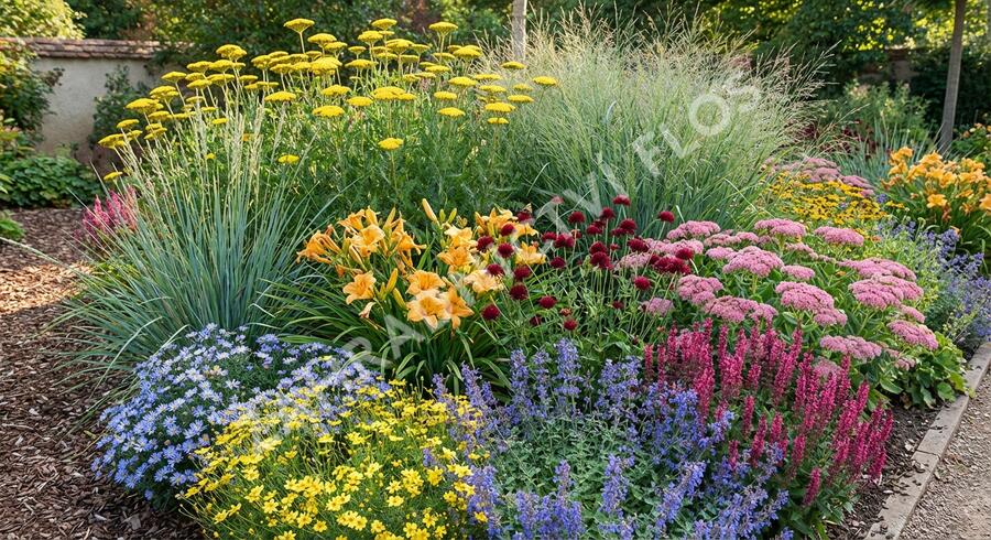 Trvalkový záhon na slunce Květinový kaleidoskop - Květinový kaleidoskop