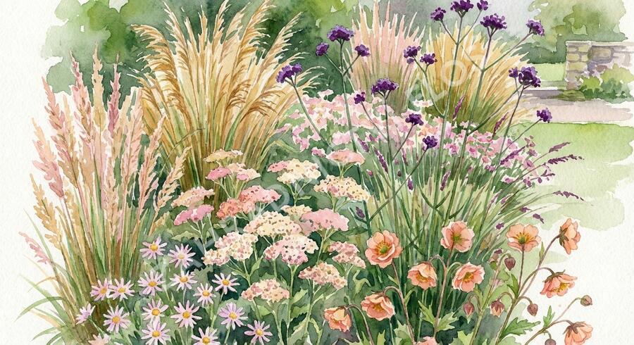 Trvalkový záhon na slunce Moderní luční zahrada - Moderní luční zahrada