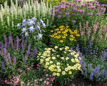 Trvalkový záhon na slunce Ráj včel