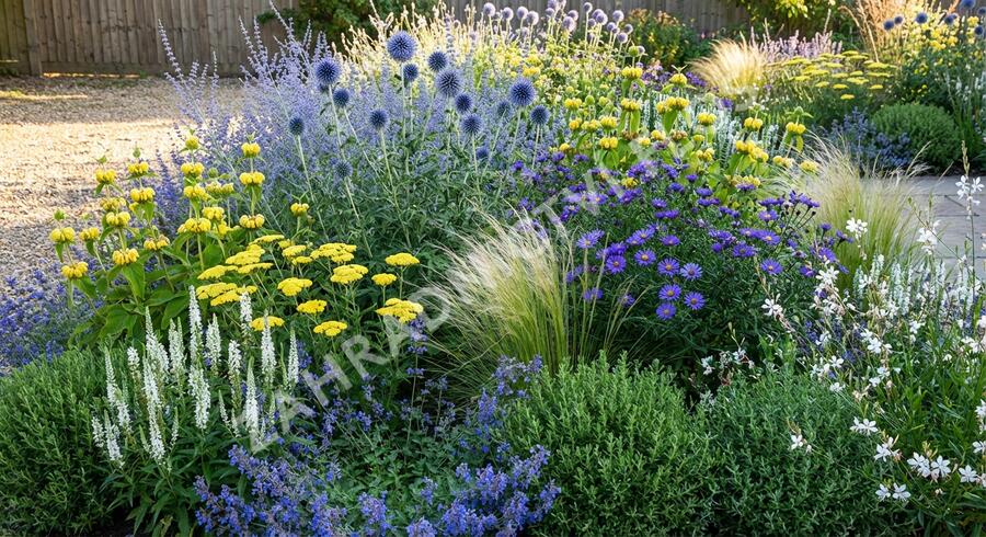 Trvalkový záhon na slunce Slunečná obloha - Slunečná obloha