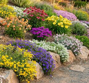 Trvalkový záhon na slunce Slunná stráň