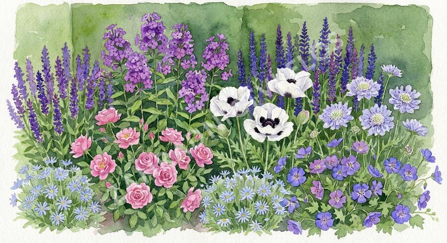 Trvalkový záhon na slunce Venkovská zahrada - Venkovská zahrada