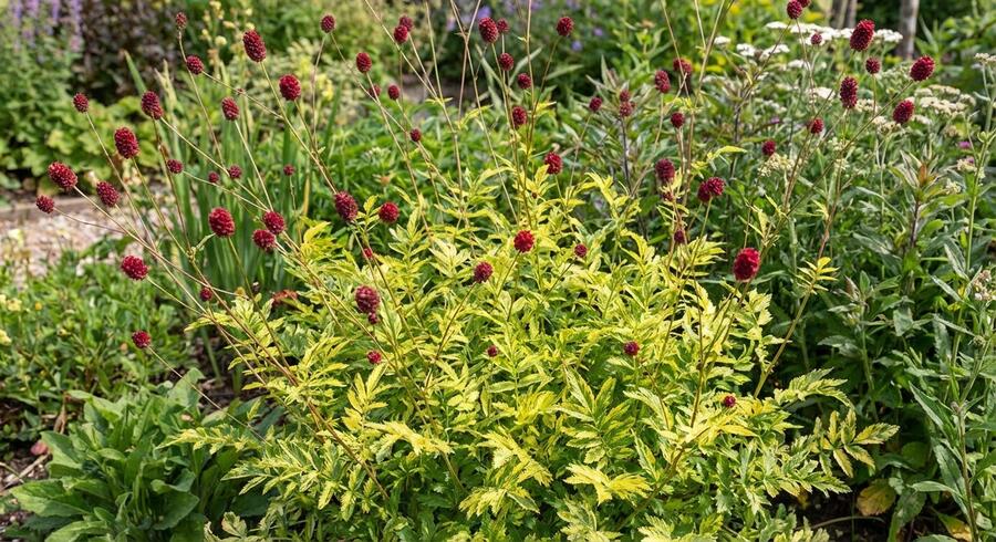 Krvavec toten 'Lemon Splash' - Sanguisorba officinalis 'Lemon Splash'
