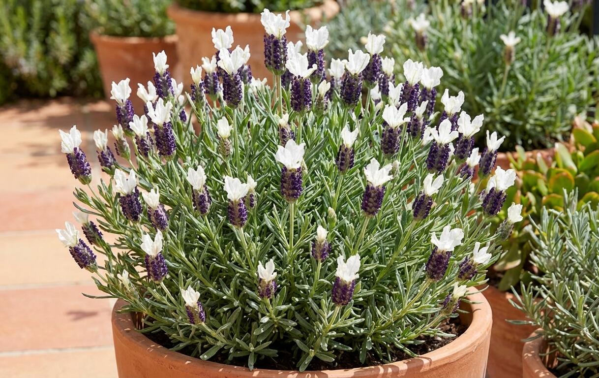 Levandule korunkatá 'Lamorosia Grande Blue&White' - Lavandula stoechas 'Lamorosia Grande Blue&White'