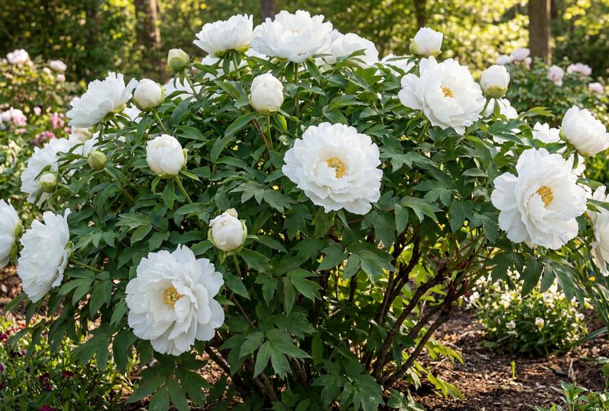 Pivoňka dřevitá 'Okinajishi' - Paeonia suffruticosa 'Okinajishi'