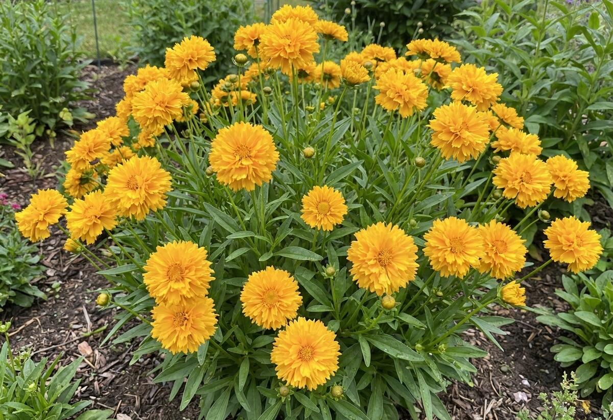 Krásnoočko velkokvěté 'Castello Pompon Yellow' - Coreopsis grandiflora 'Castello Pompon Yellow'