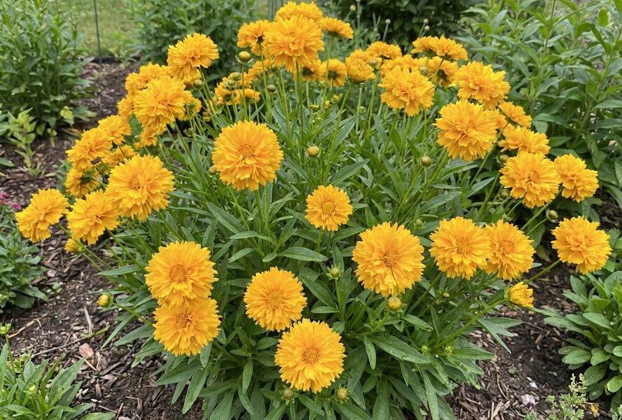 Krásnoočko velkokvěté 'Castello Pompon Yellow' - Coreopsis grandiflora 'Castello Pompon Yellow'