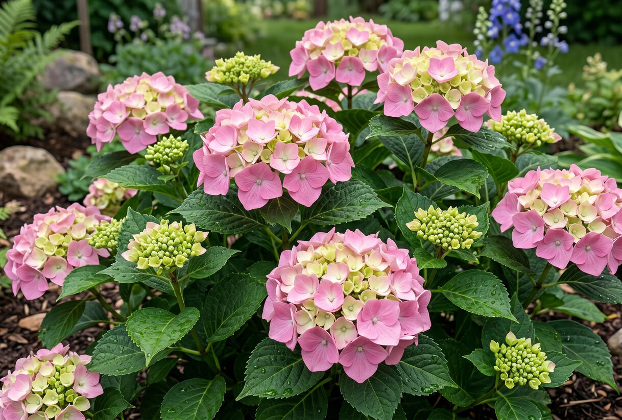 Hortenzie vekolistá 'Messalina' - Hydrangea macrophylla 'Messalina'