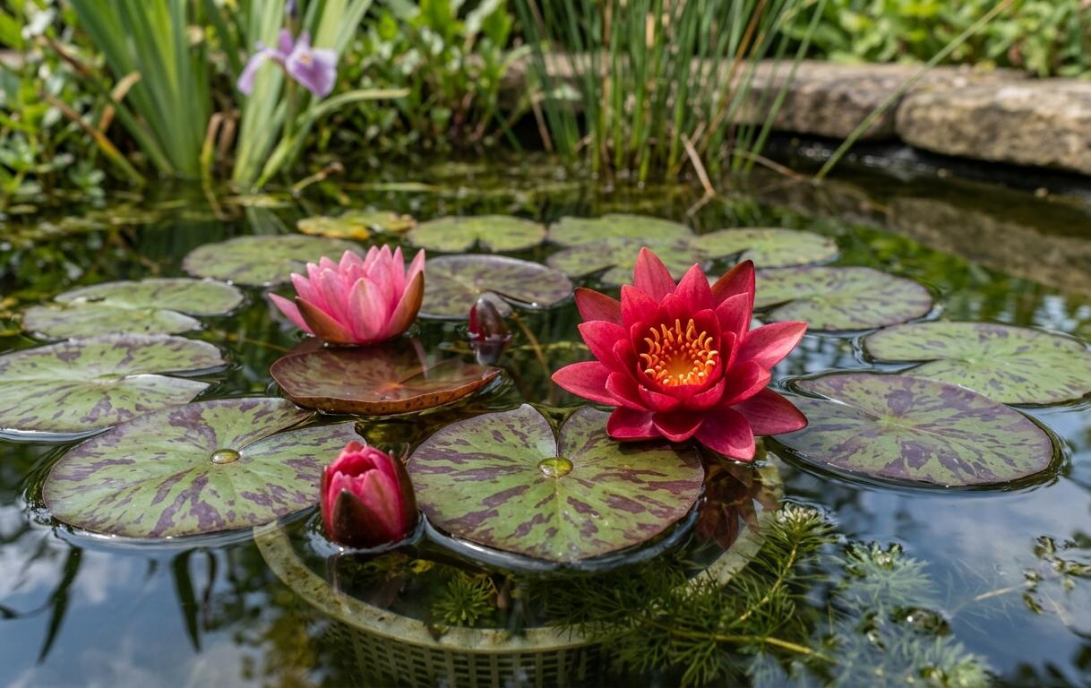 Leknín 'Pygmaea Rubra' - Nymphaea 'Pygmaea Rubra'