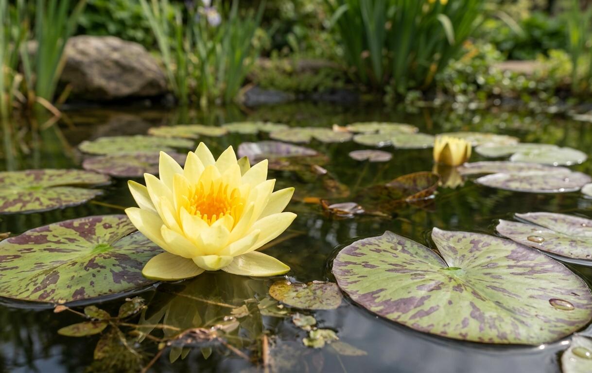 Leknín 'Marliacea Chromatella' - Nymphaea 'Marliacea Chromatella'