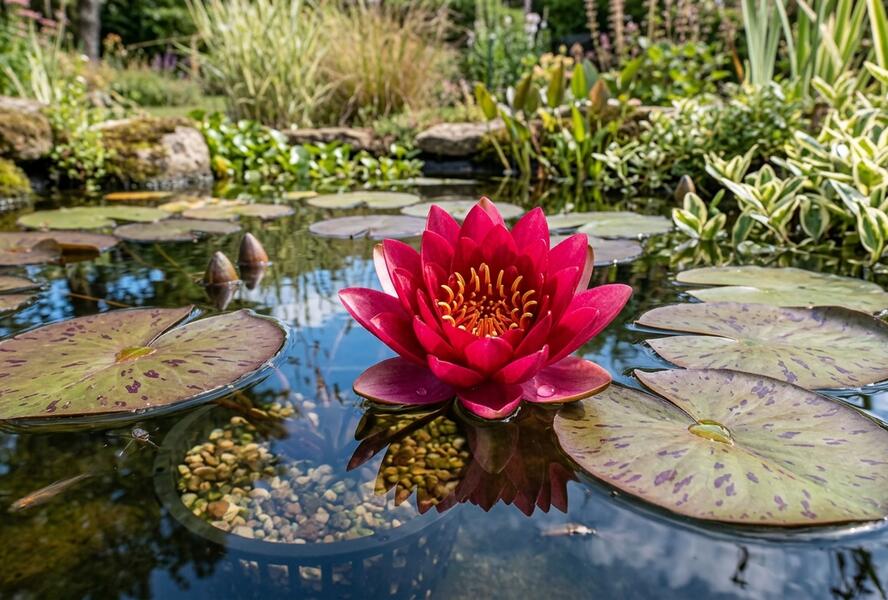 Leknín 'James Brydon' - Nymphaea 'James Brydon'