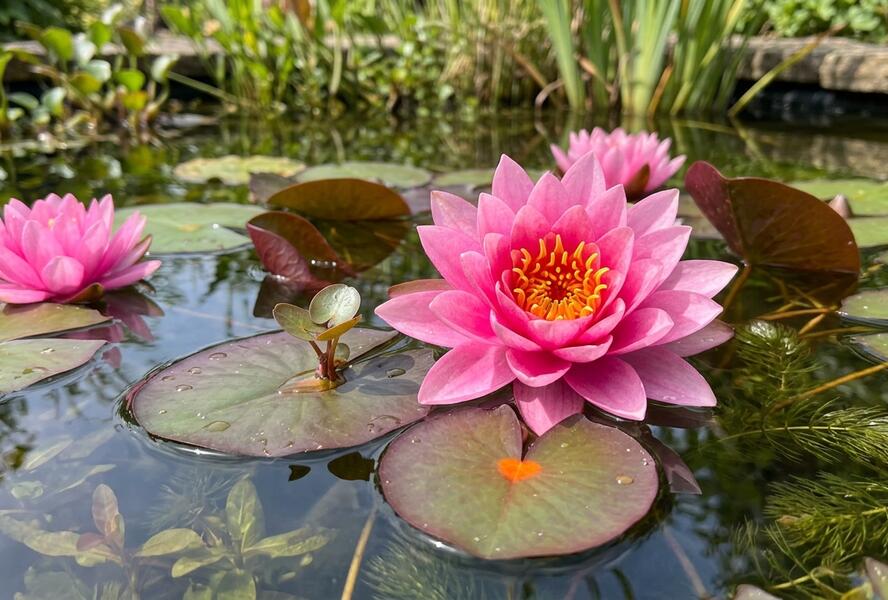 Leknín 'Perry's Viviparous Pink' - Nymphaea 'Perry's Viviparous Pink'