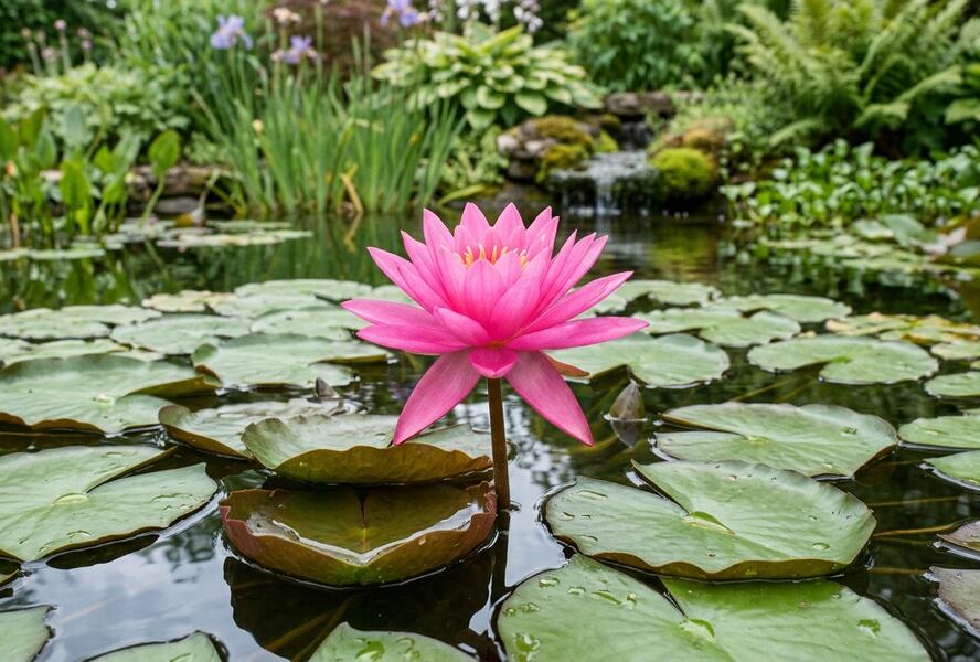 Leknín 'Pink Silk' ISG - Nymphaea 'Pink Silk' ISG