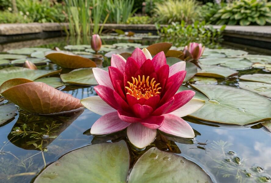 Leknín 'Conqueror' - Nymphaea 'Conqueror'