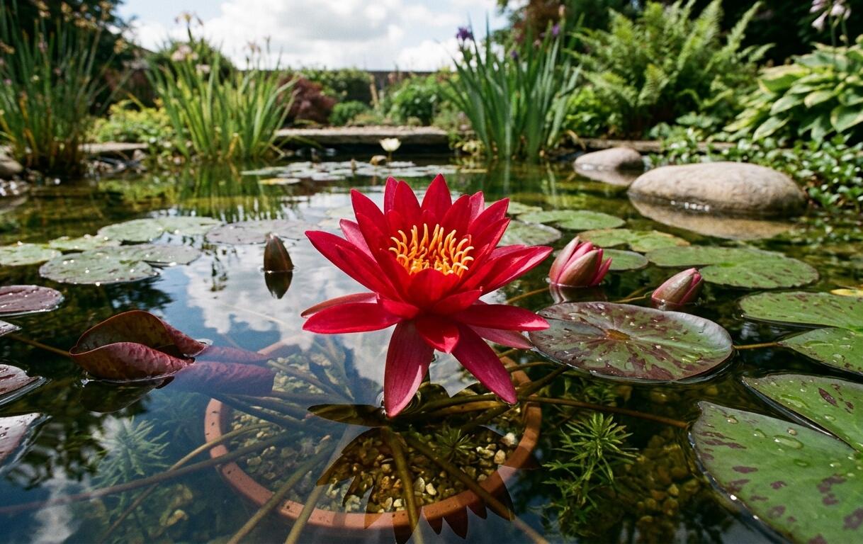 Leknín 'Perry's Red Glow' - Nymphaea 'Perry's Red Glow'