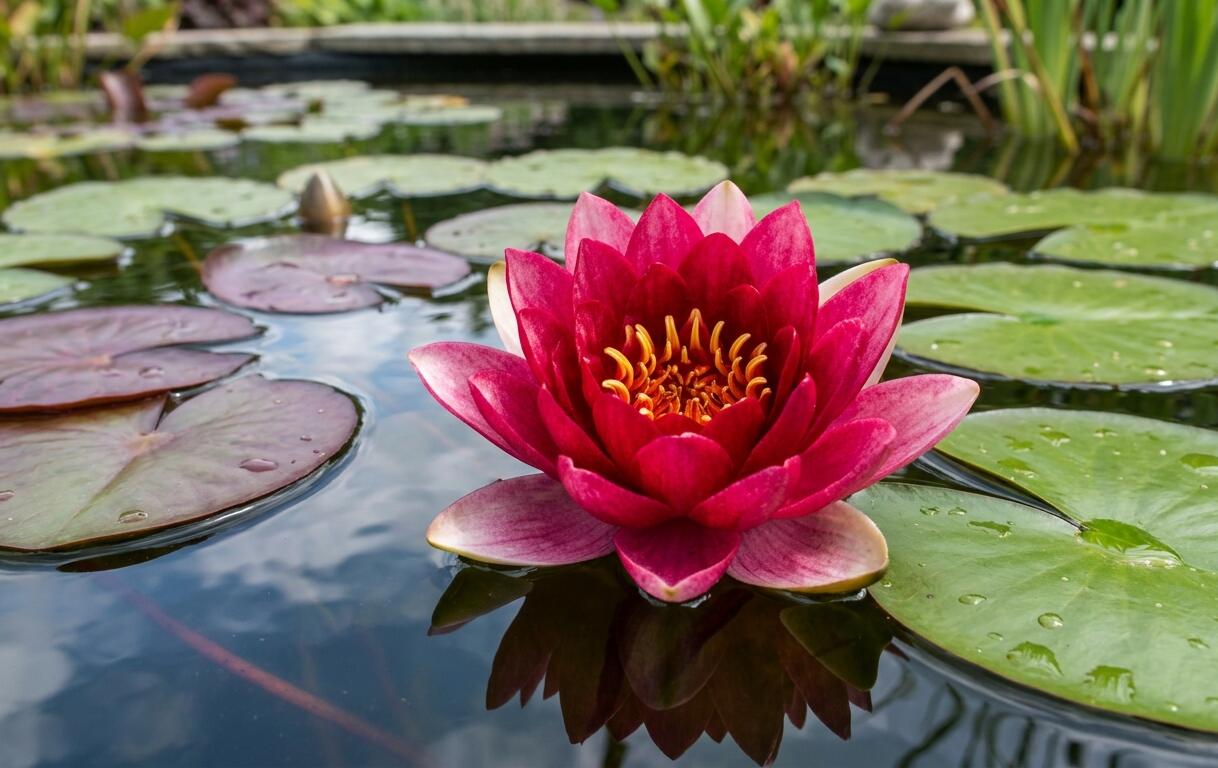 Leknín 'Rembrandt' - Nymphaea 'Rembrandt'