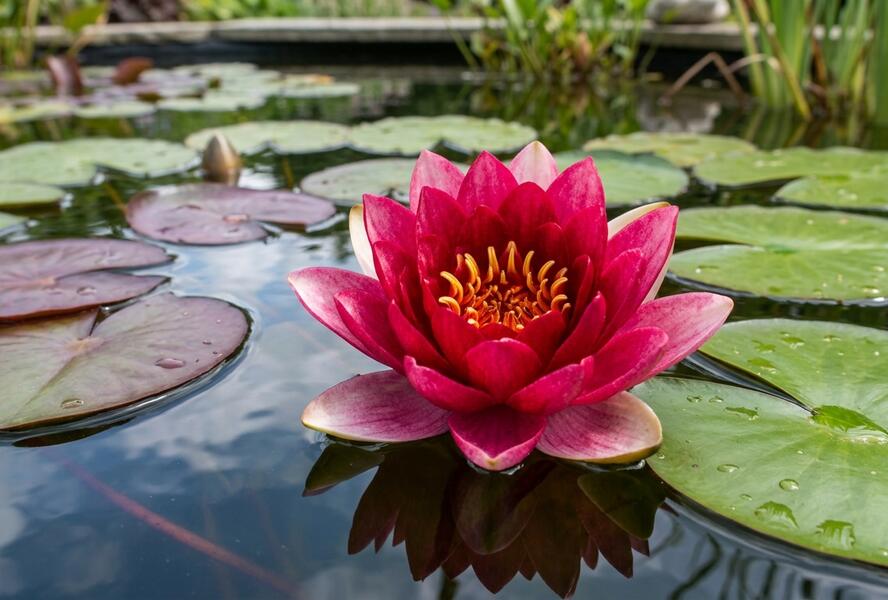 Leknín 'Rembrandt' - Nymphaea 'Rembrandt'