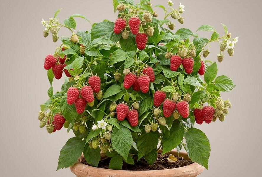 Maliník velkoplodý 'Summer Lovers Patio Early' - Rubus idaeus 'Summer Lovers Patio Early'