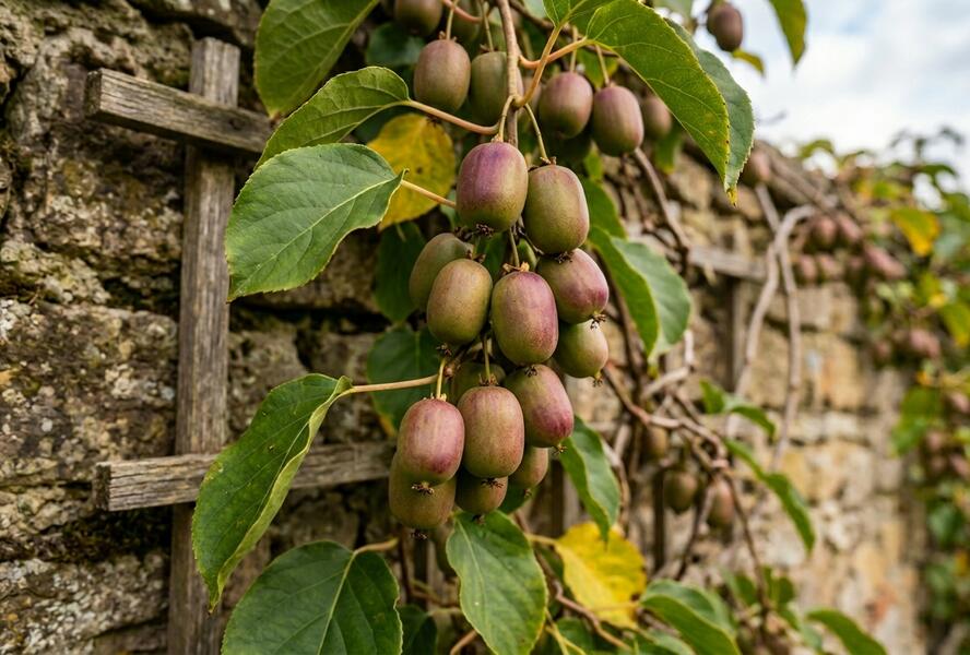 Aktinidie význačná, kiwi - samičí 'Domino' - Actinidia arguta 'Domino'