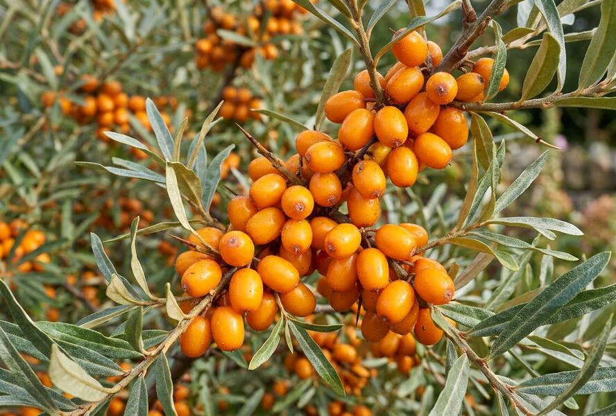 Rakytník řešetlákový samičí 'Eva' - Hippophae rhamnoides 'Eva'