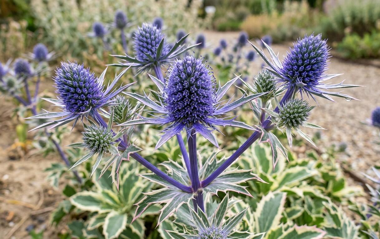 Máčka plocholistá 'Jade Frost' - Eryngium planum 'Jade Frost'