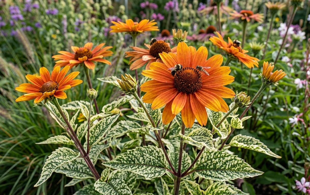 Janeba drsná 'Orange Marble' - Heliopsis helianthoides 'Orange Marble'
