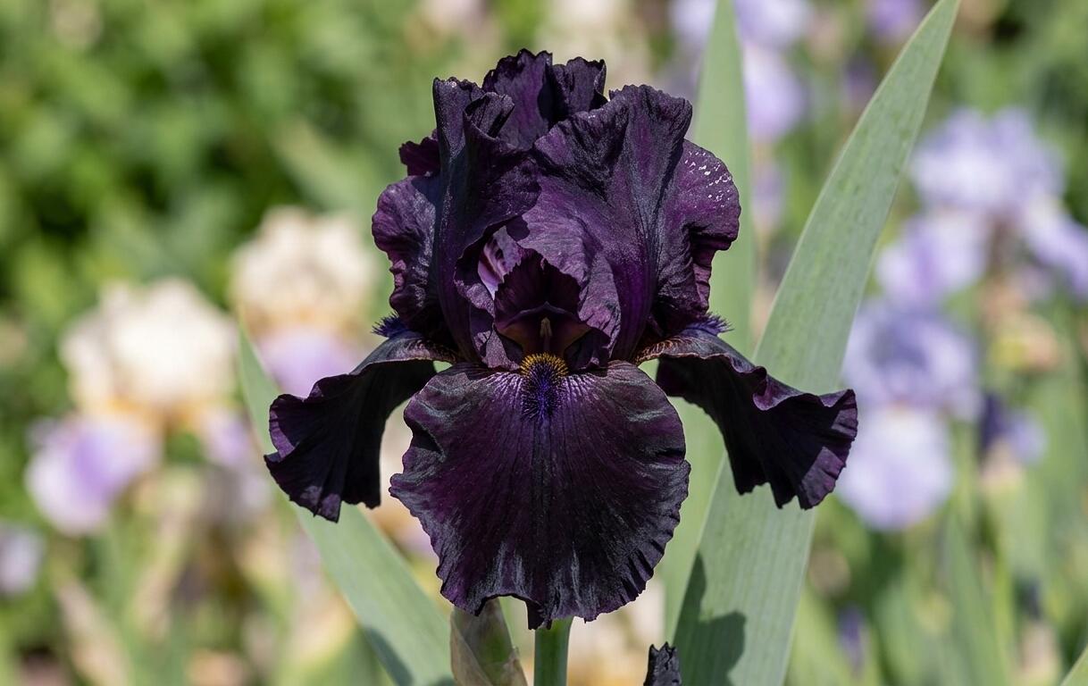 Kosatec německý 'Night Owl' - Iris barbata-elatior 'Night Owl'