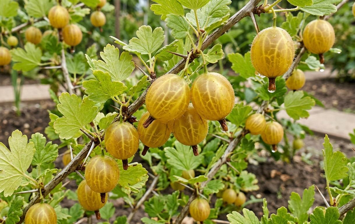 Angrešt žlutý 'Crispa Goldling' - Grossularia uva-crispa 'Crispa Goldling'