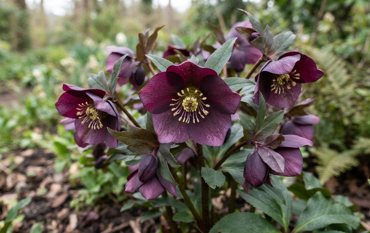 Čemeřice východní 'Pretty Ellen Purple' - Helleborus orientalis 'Pretty Ellen Purple'