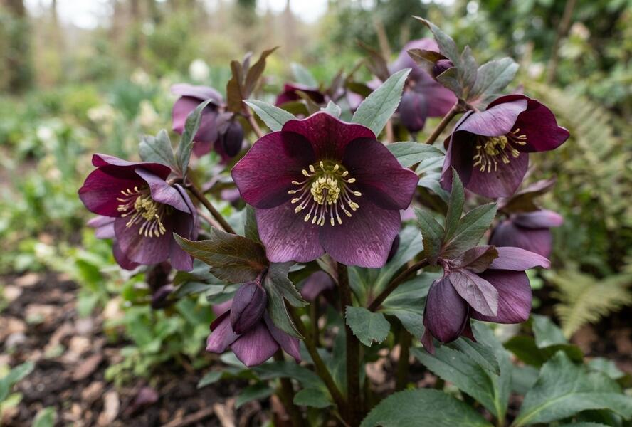 Čemeřice východní 'Pretty Ellen Purple' - Helleborus orientalis 'Pretty Ellen Purple'