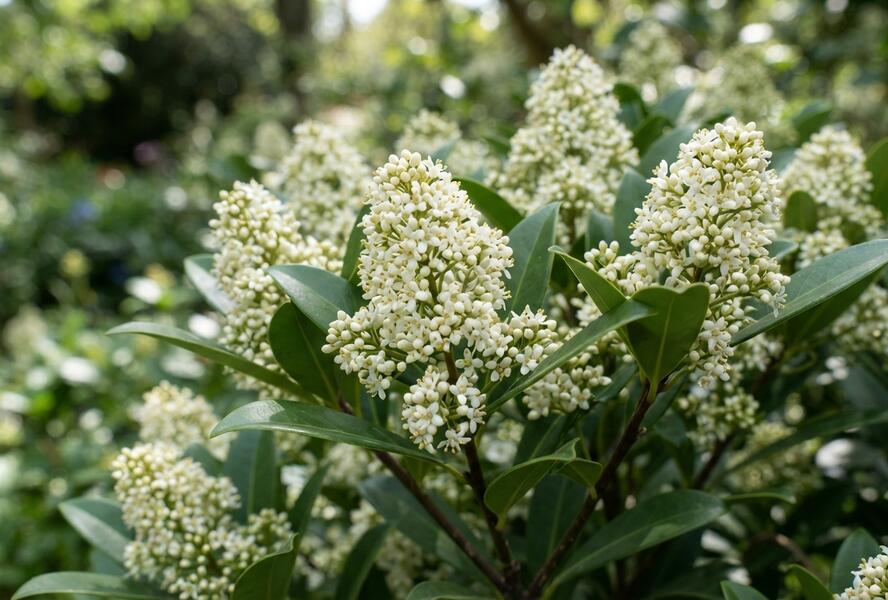Skimie japonská 'Kew White' - Skimmia japonica 'Kew White'