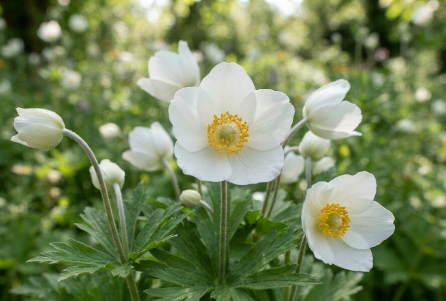 Sasanka lesní 'Snow White' - Anemone sylvestris 'Snow White'